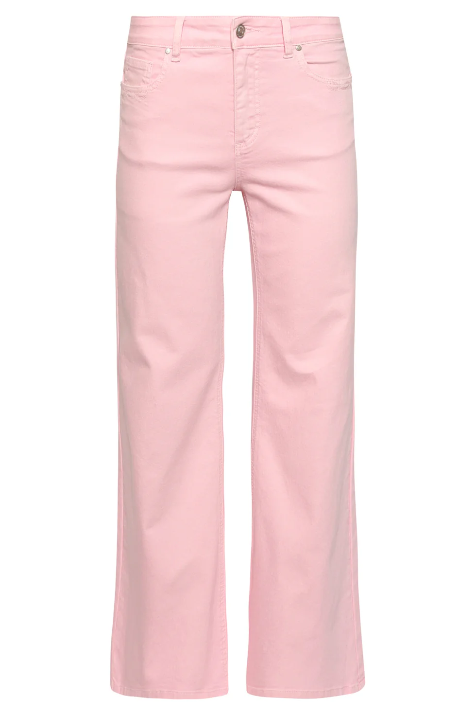 Straight Fit Jeans Met Hoge Taille | Baby Pink - Image 6