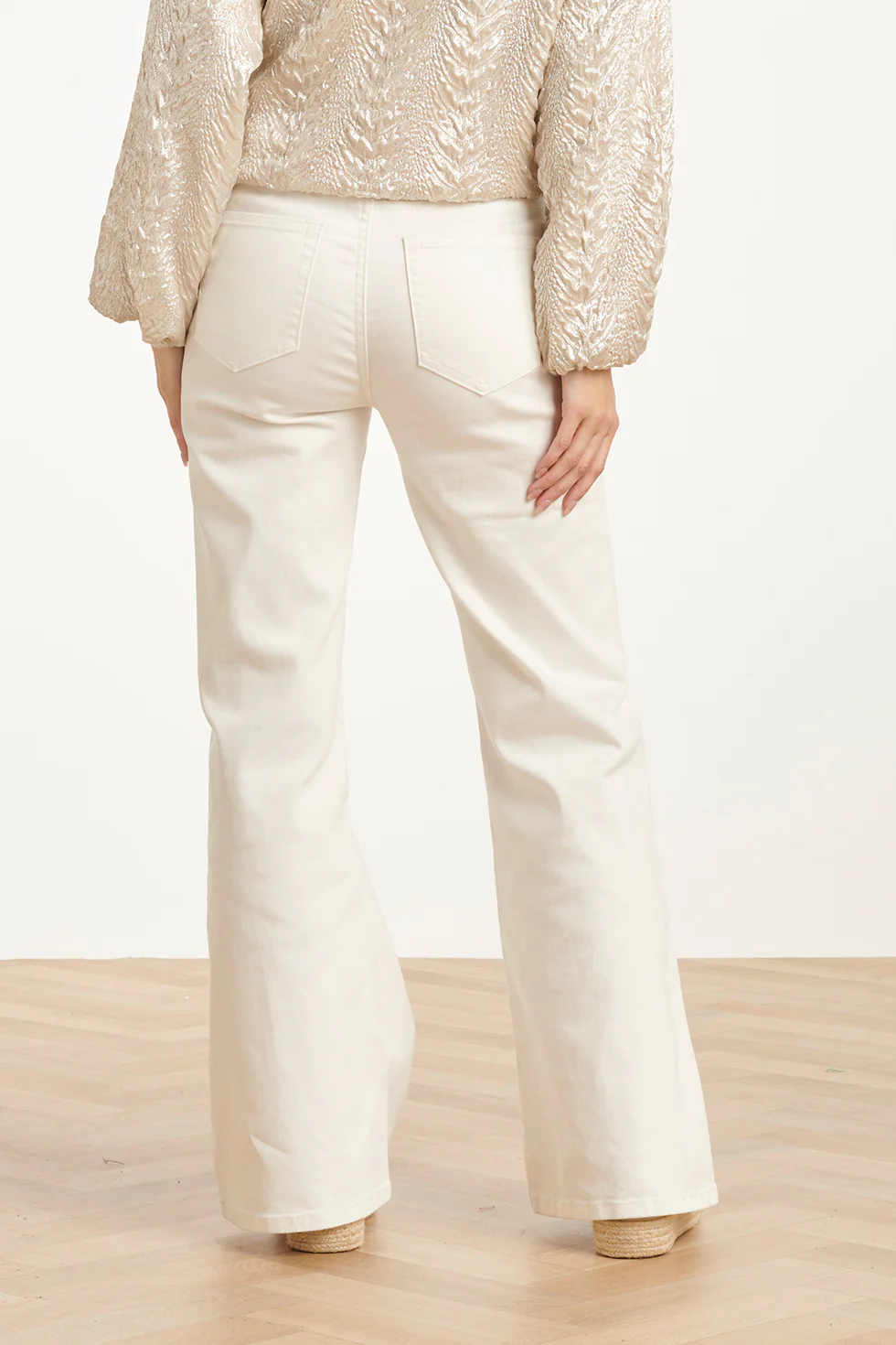 Straight Fit Jeans Met Hoge Taille | White - Image 12