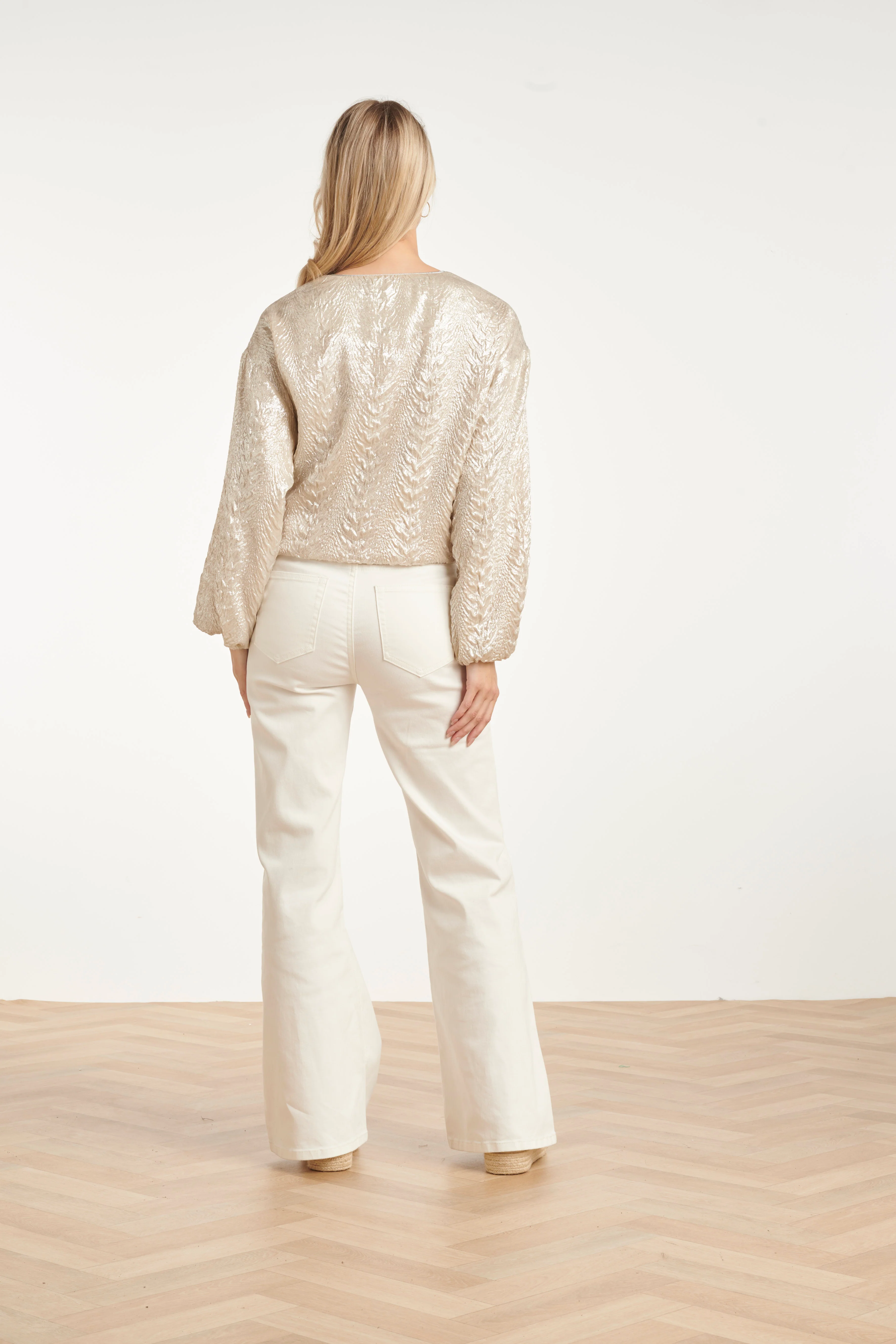 Straight Fit Jeans Met Hoge Taille | White - Image 9