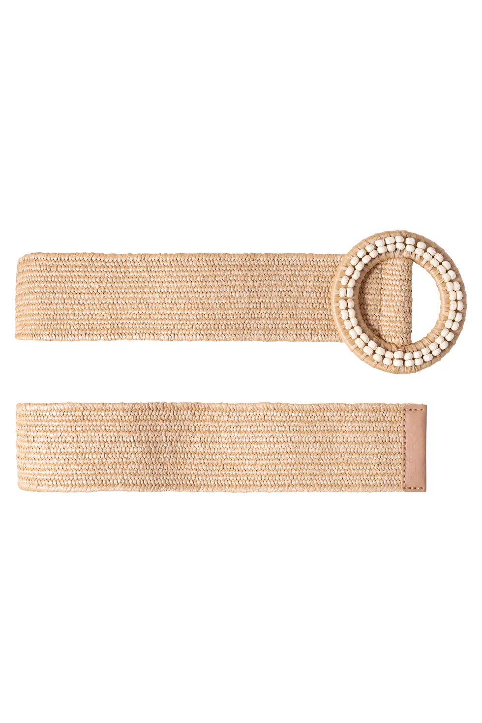 Stretch Riem Met Kralen In Beige En Zand | Dark Sand - Image 4