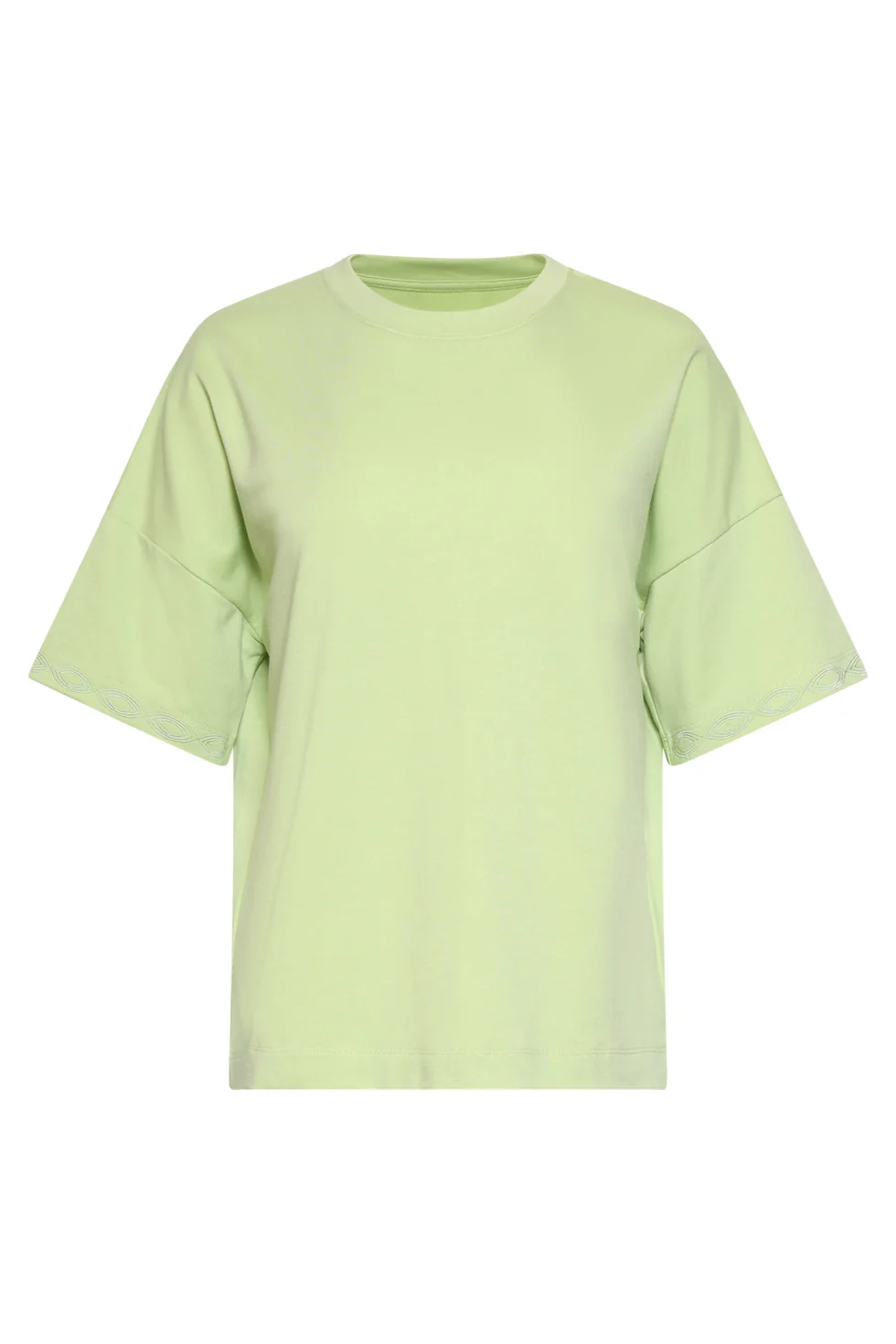 T-Shirt Met Subtiele Mouwafwerking | Light Army - Image 6