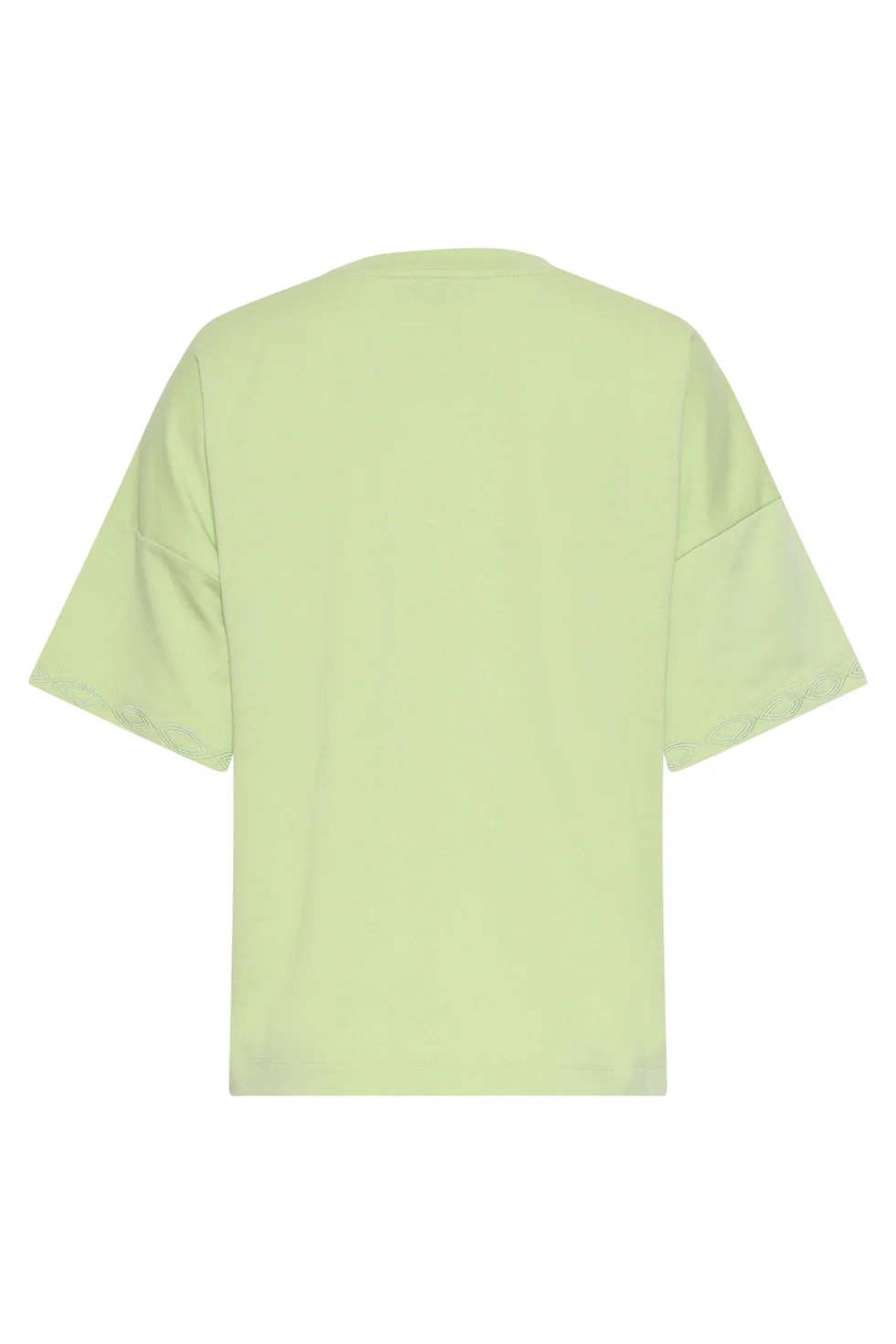 T-Shirt Met Subtiele Mouwafwerking | Light Army - Image 7