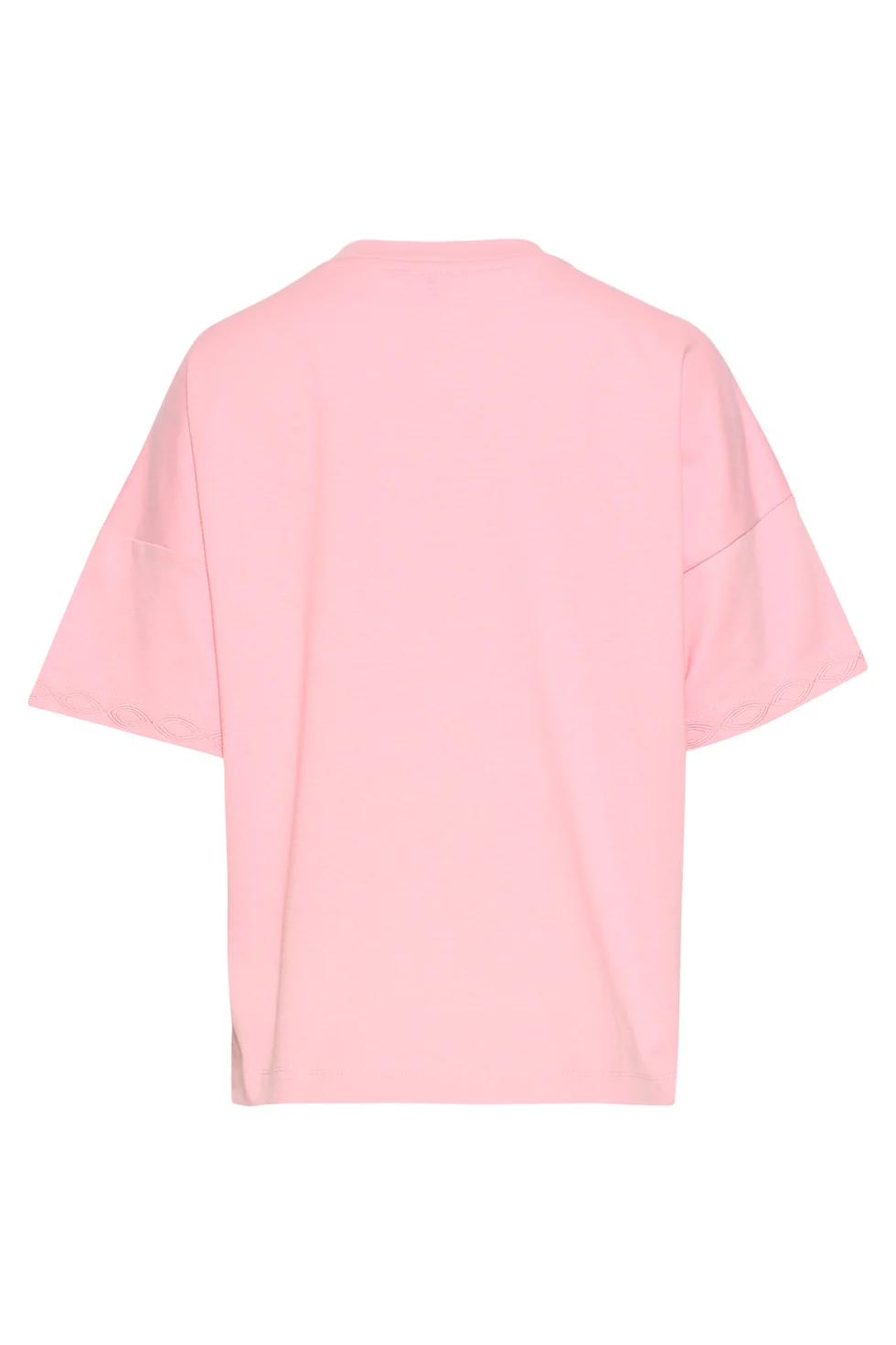T-Shirt Met Subtiele Mouwafwerking | Pink - Image 7