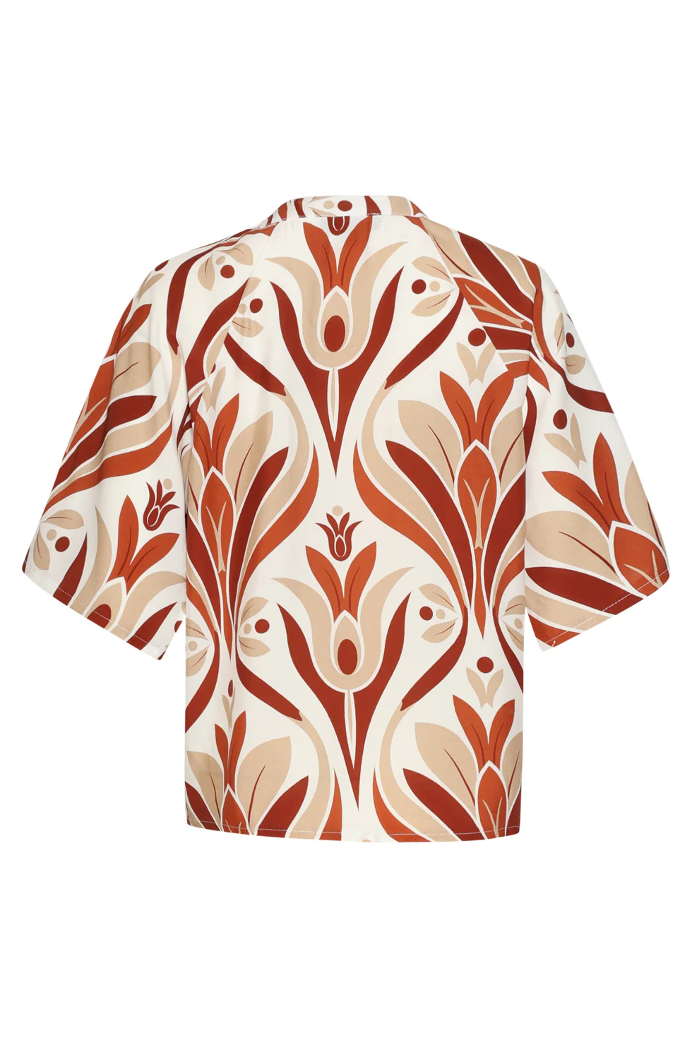 Top Met Wijde Mouwen En Retro Print | Muticolour - Image 14
