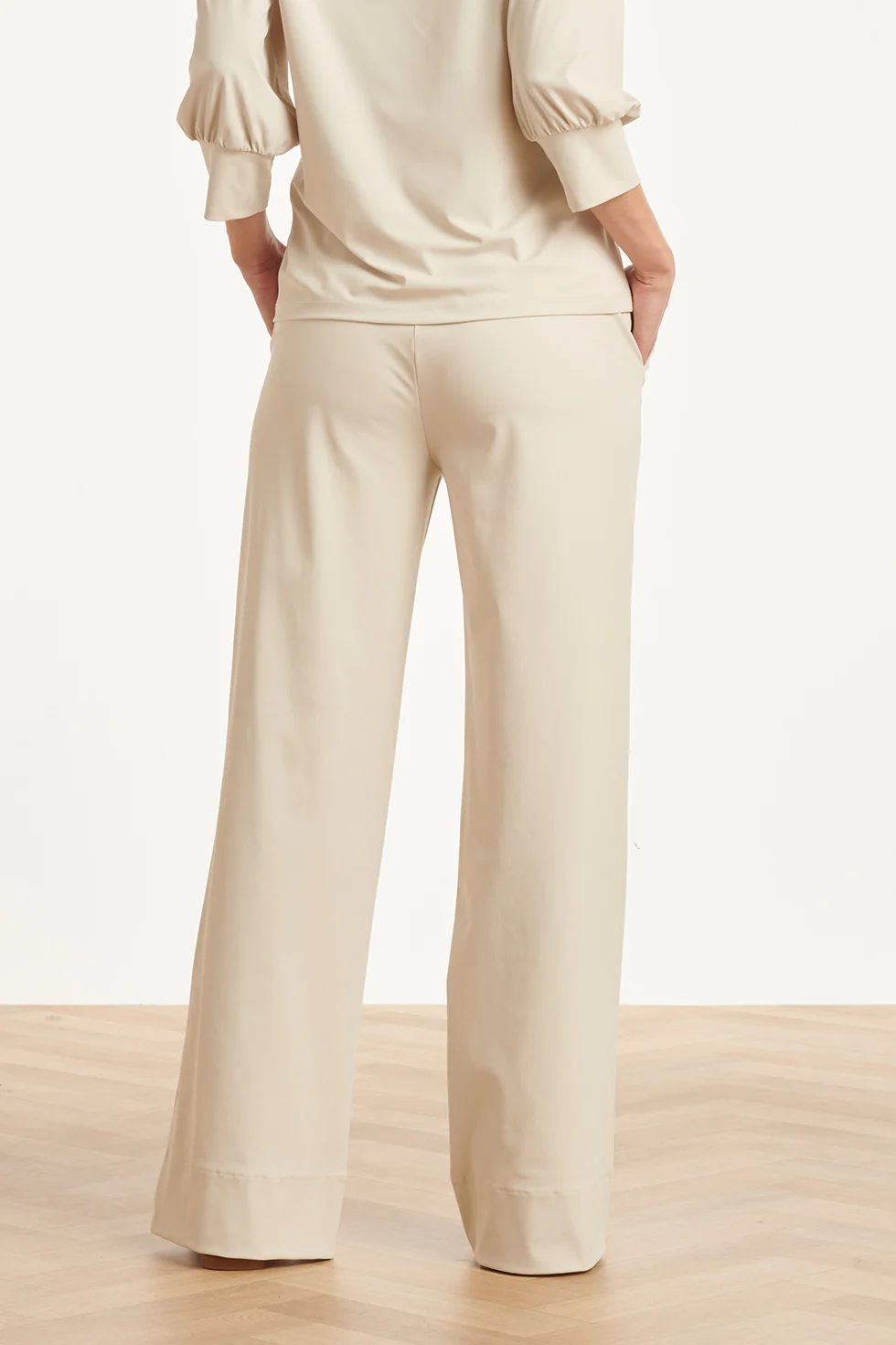 Travel Kwaliteit Flared Broek | Sand - Image 6