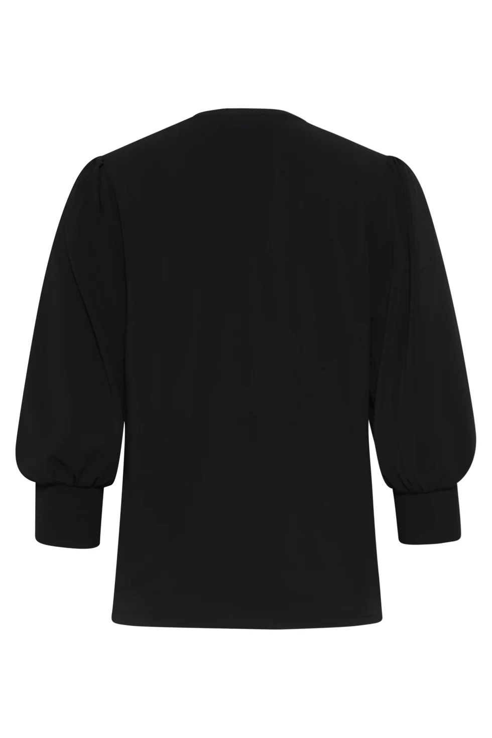 Travel Kwaliteit Top Met Lange Pofmouwen | Black - Image 7