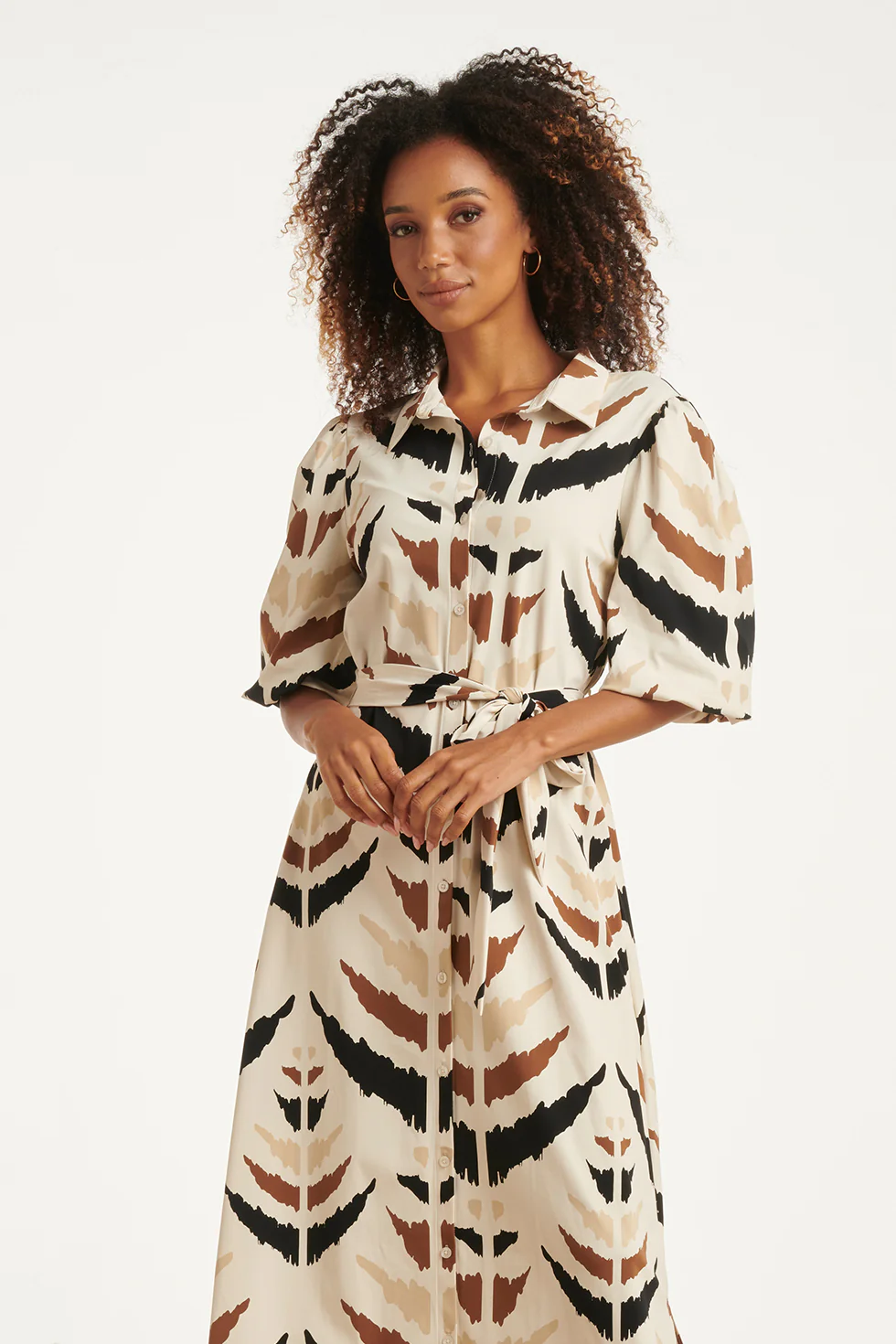 Travel Shirtjurk Met Grafische Aztec Print | Sand - Muticolour - Image 3