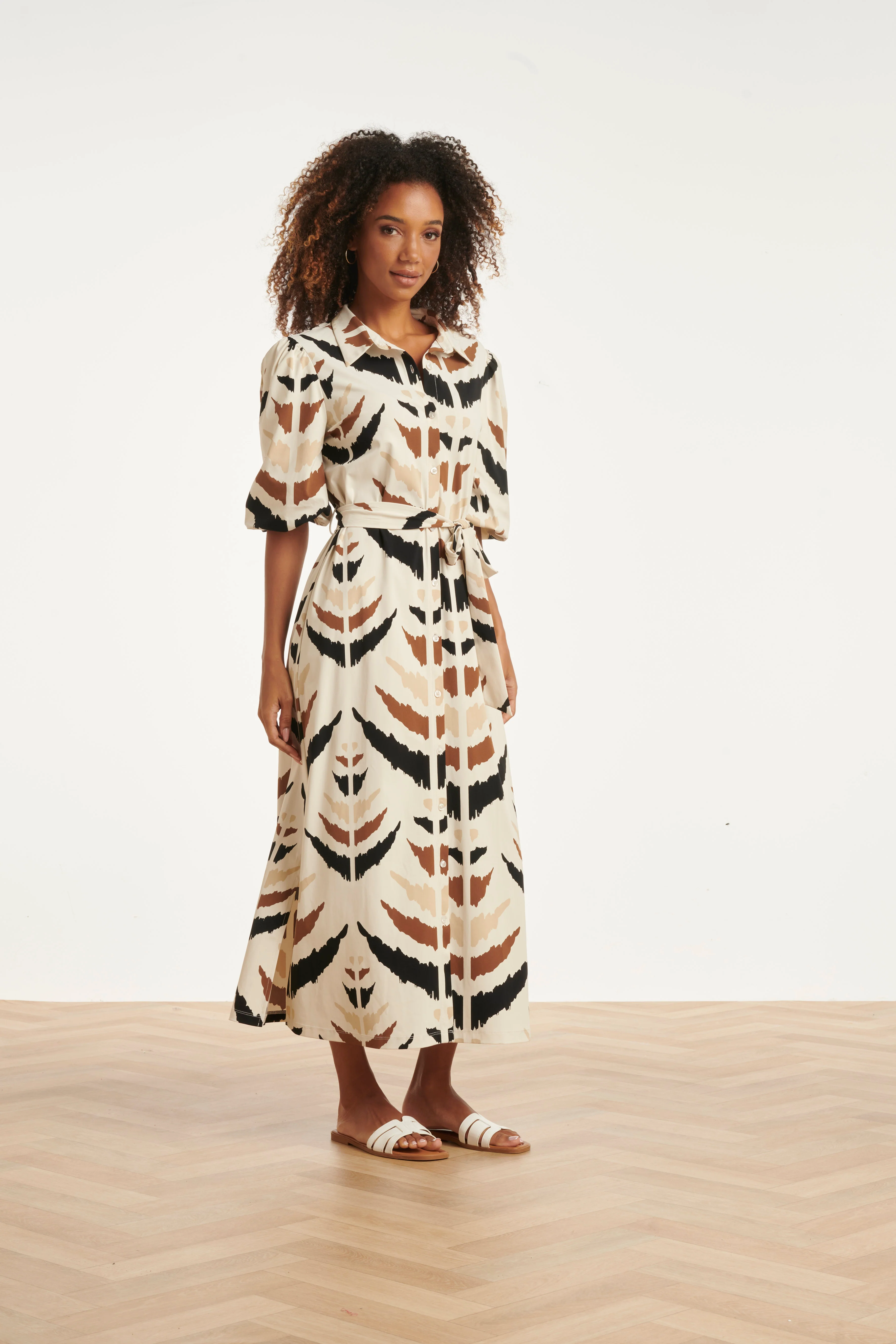 Travel Shirtjurk Met Grafische Aztec Print | Sand - Muticolour - Image 4