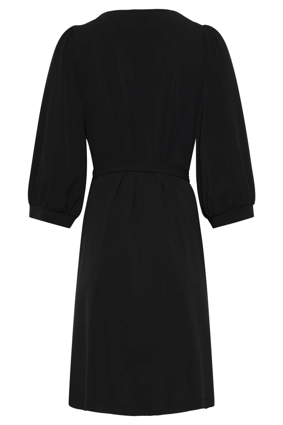 V-Hals Jurk Met Print In Travel Kwaliteit | Black - Image 13