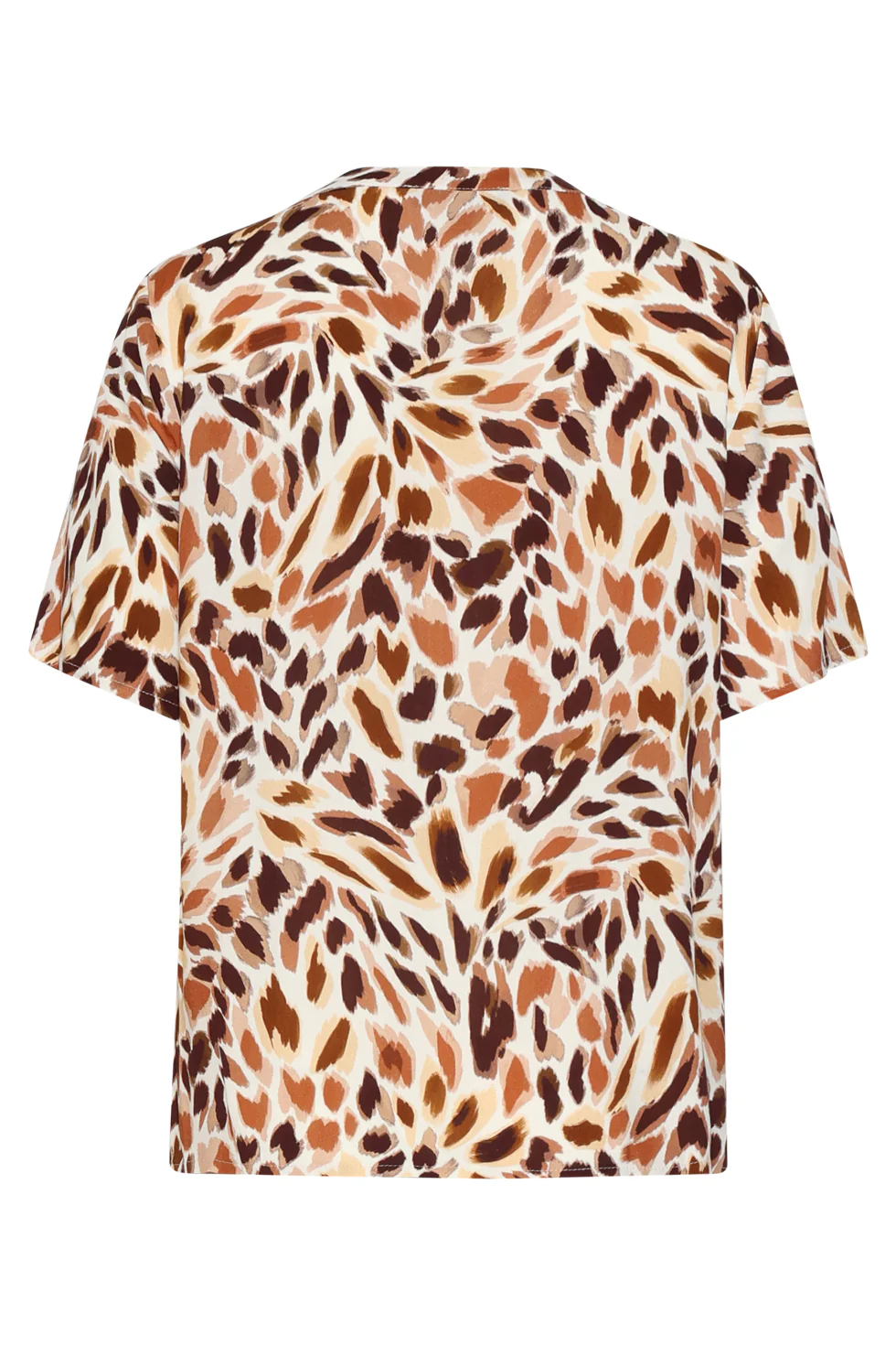 V-Hals Top Met Abstracte Dierenprint | Muticolour - Image 13