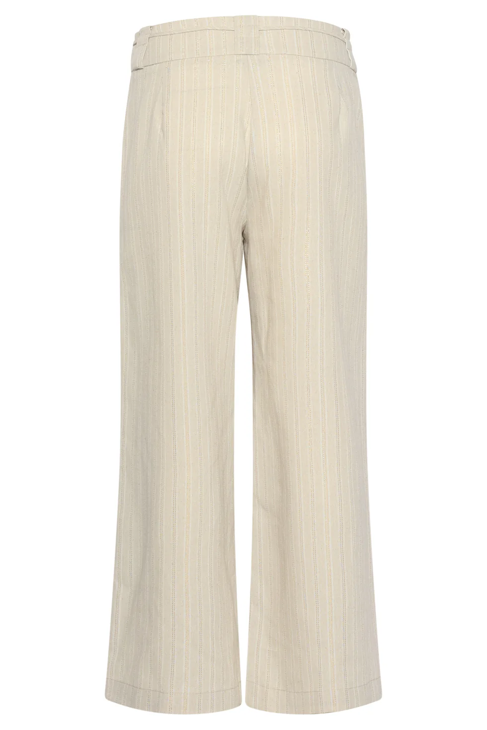 Wide Leg Pantalon Met Koordsluiting En Met Glitterdetail | Sand - Gold - Image 7