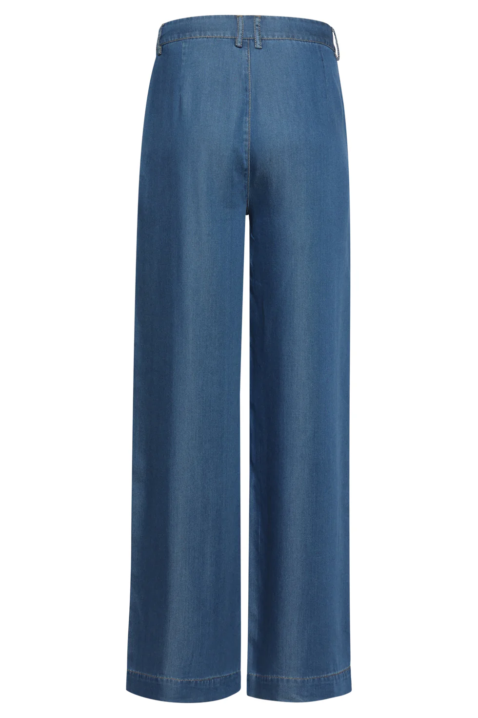 Wide Leg Tencel Broek | Medium Blue Denim - Image 14