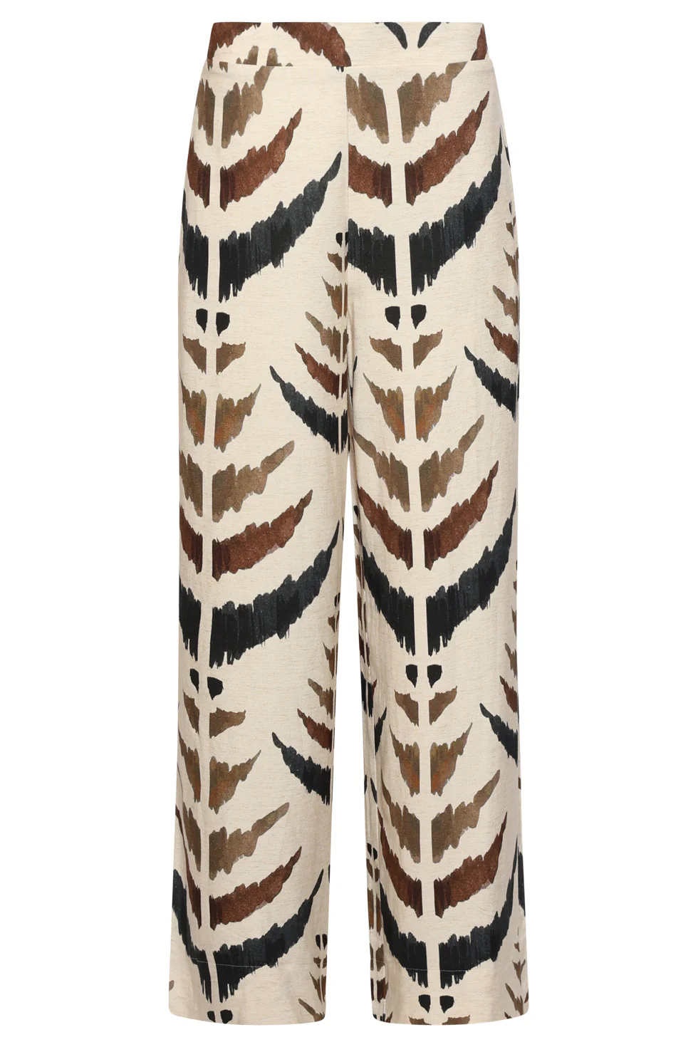 Wijde Broek Met Grafische Aztec Print | Sand - Muticolour - Image 2