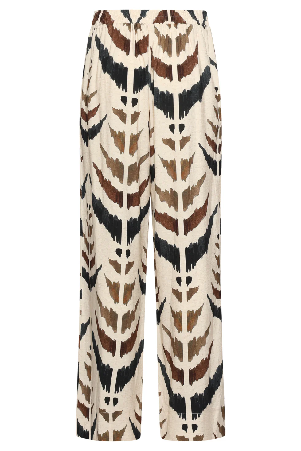 Wijde Broek Met Grafische Aztec Print | Sand - Muticolour - Image 7
