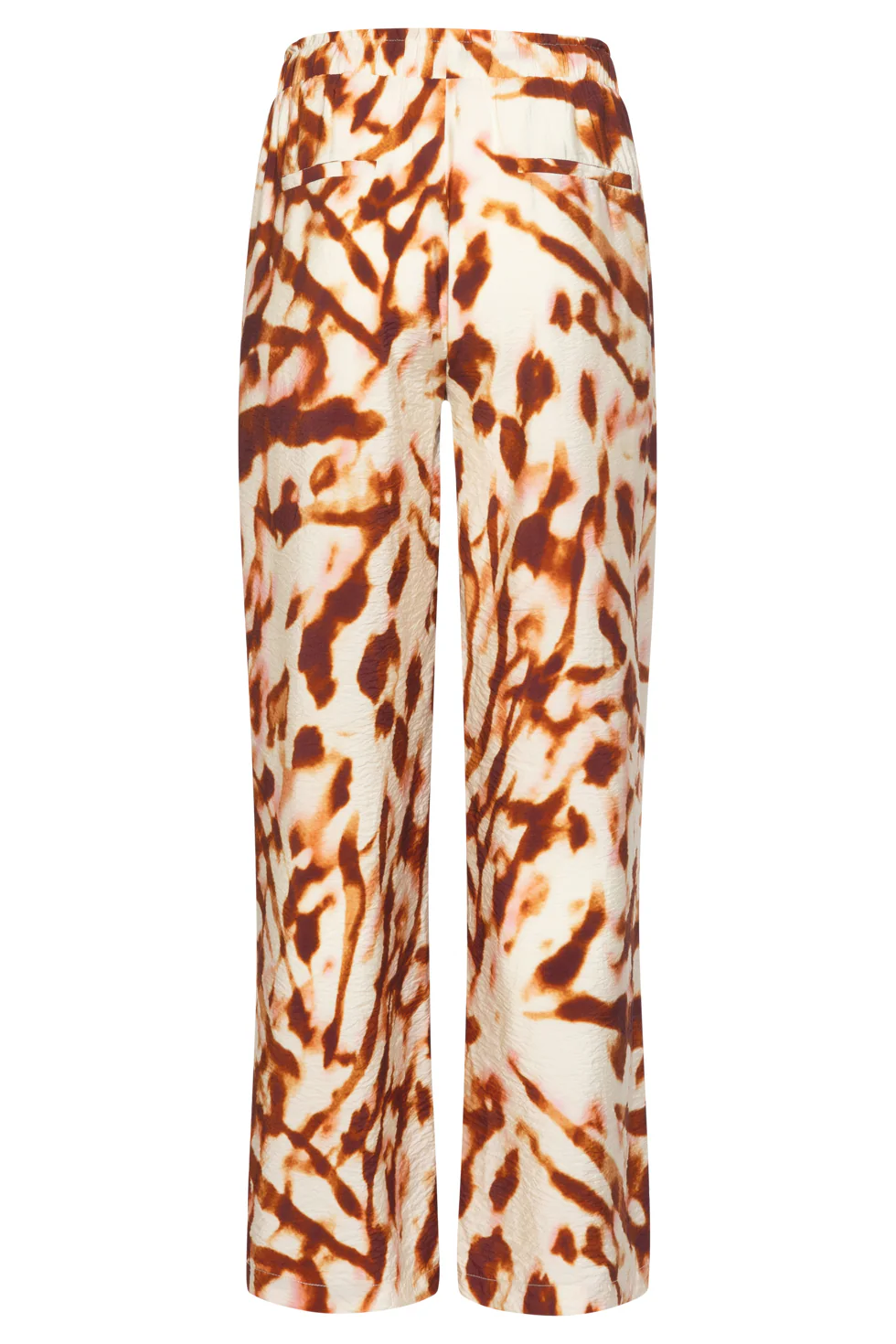 Wijde Broek Met Tie-Dye Look Print In Bruin En Roze | Brique - Muticolour - Image 7