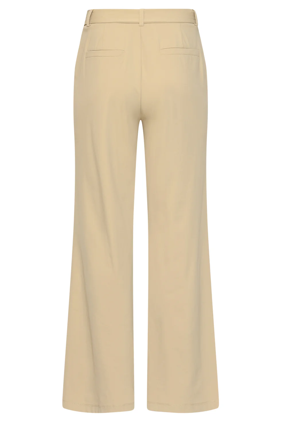 Wijde Pantalon In Comfortabele Travelstof Met Strikceintuur | Dark Sand - Image 7