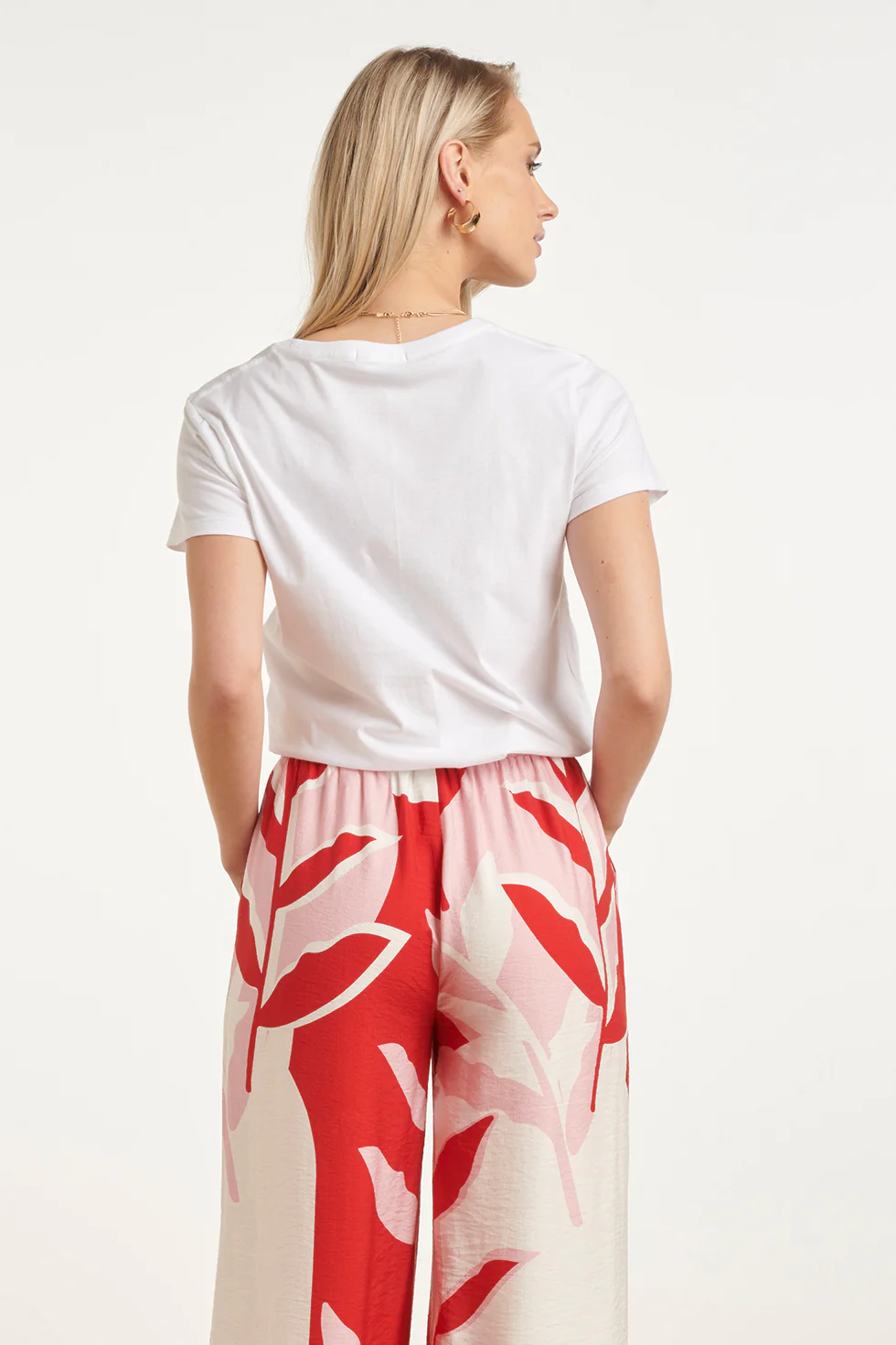 Wit Katoenen T-Shirt Met 'Soleil' Print En Textuur | White - Muticolour - Image 12