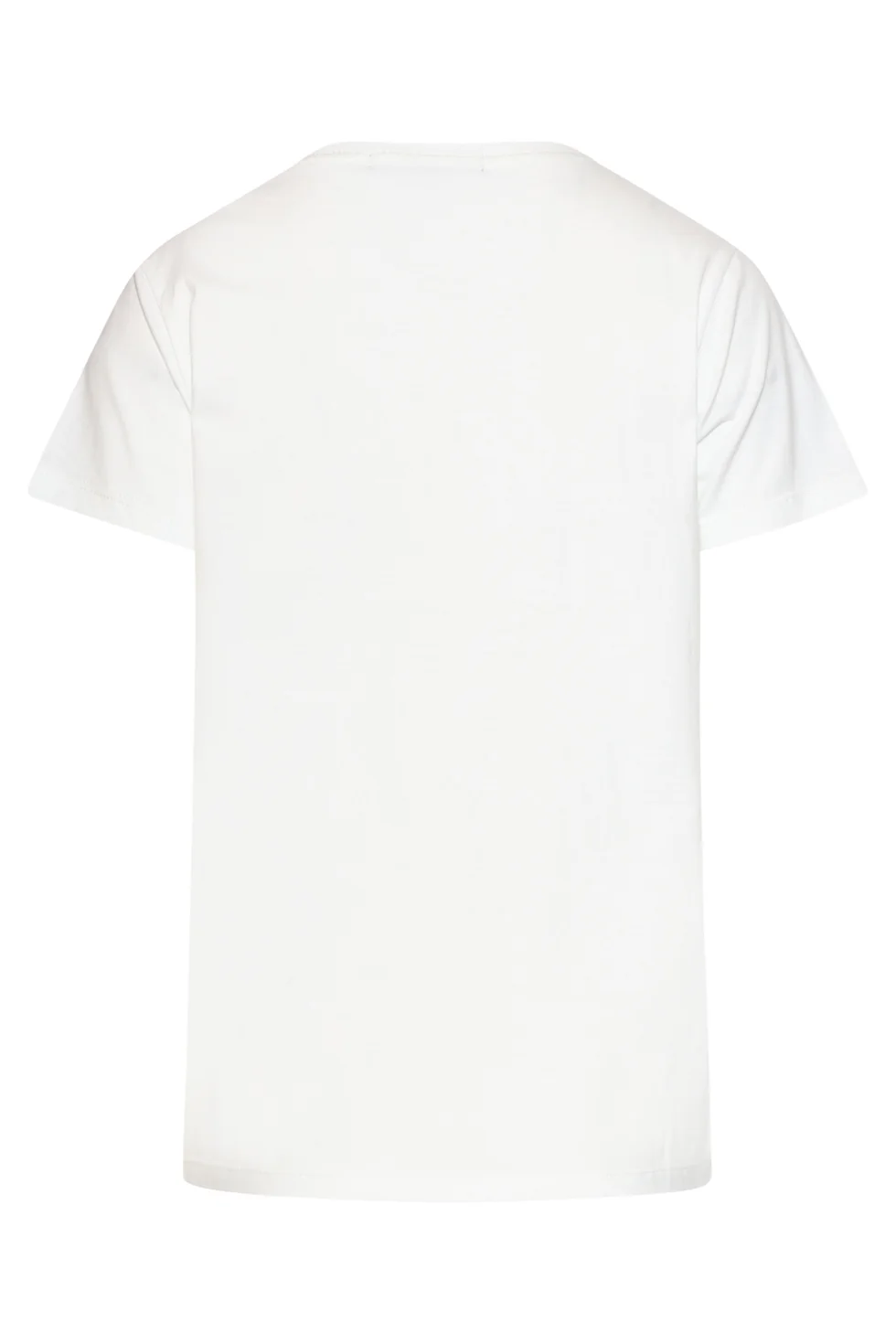 Wit Katoenen T-Shirt Met 'Soleil' Print En Textuur | White - Muticolour - Image 13