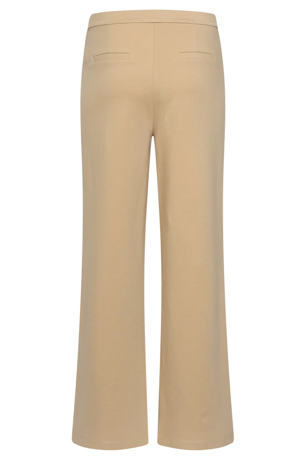 Zand Wide Leg Pantalon Met Elastische Taille | Sand - Image 7